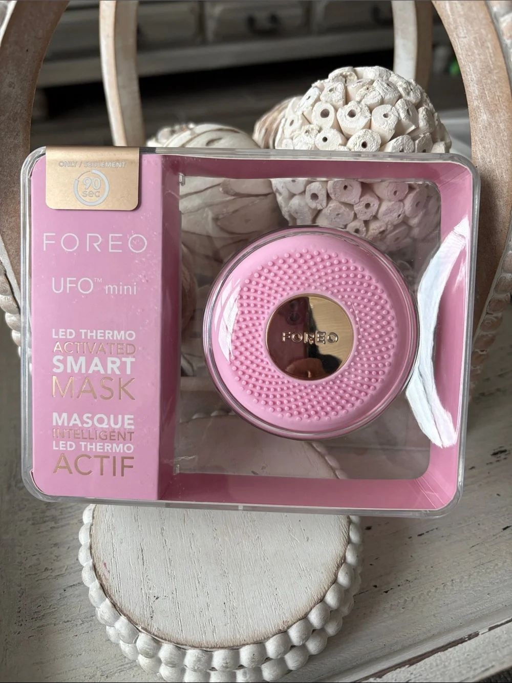 FOREO UFO Mini Smart LED Thermo Mask Device — Pearl Pink